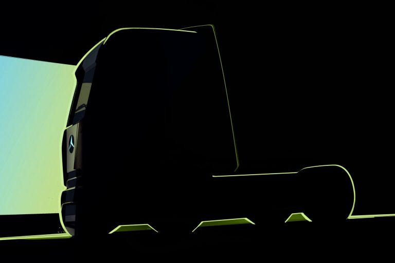 Erster Vorgeschmack auf die Serie: Mercedes-Benz Trucks zeigt Teaser-Motiv des eActros 600 – neue Wege beim DesignFirst taste of the series: Mercedes-Benz Trucks reveals teaser motif of the eActros 600 – new ways of designing