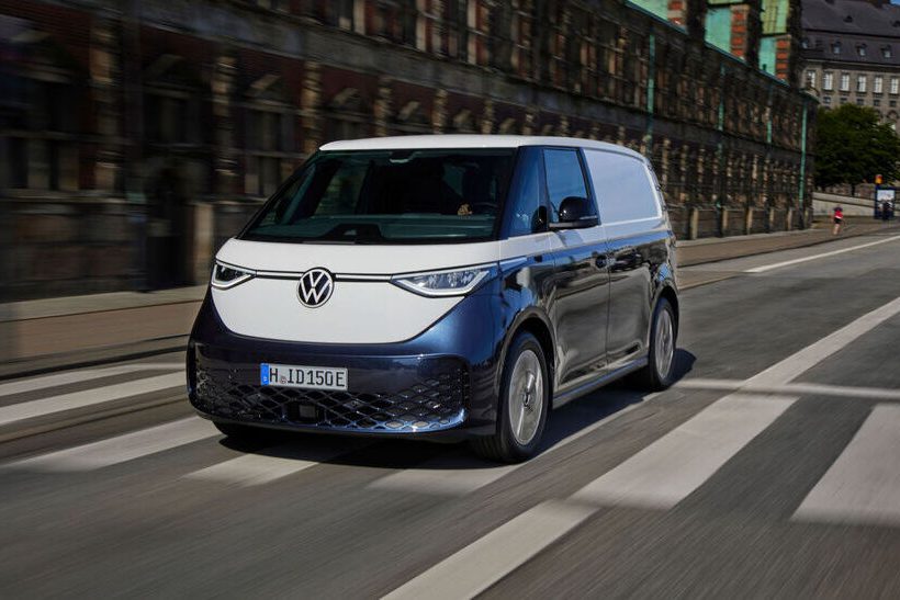 Das Bild zeigt einen ID.Buzz des Herstellers Volkswagen Nutzfahrzeuge. Das Modell wurde im März 2024 bei Euro NCAP ausgezeichnet.