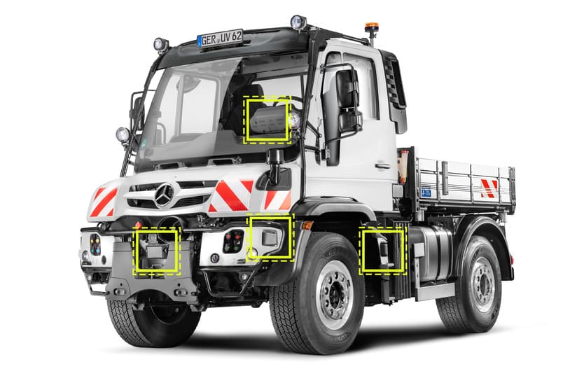 Das Bild zeigt einen Unimog.