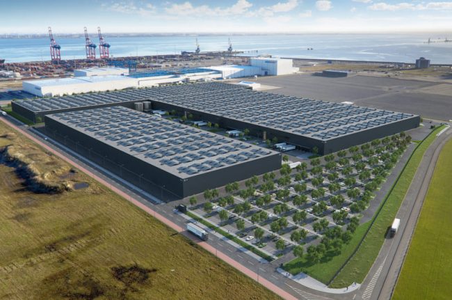 Das Luftbild zeigt den JadeWeserPort.