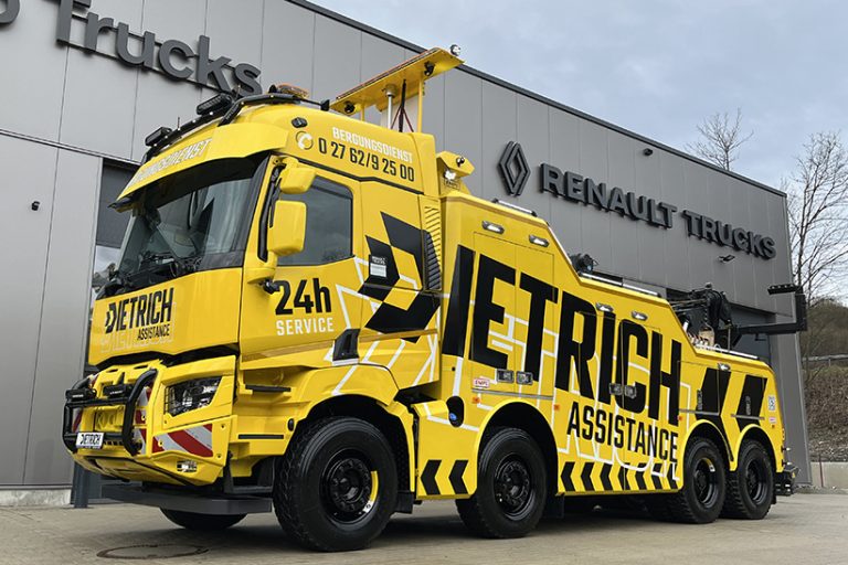 Der Renault Trucks K 520 wurde von Renault Trucks und EMPL Fahrzeugwerk GmbH speziell nach den Wünschen von Renault Trucks Servicepartner Dietrich Trucks in Wenden gebaut.
