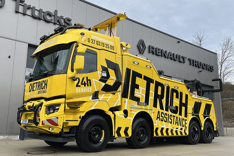 Der Renault Trucks K 520 wurde von Renault Trucks und EMPL Fahrzeugwerk GmbH speziell nach den Wünschen von Renault Trucks Servicepartner Dietrich Trucks in Wenden gebaut.