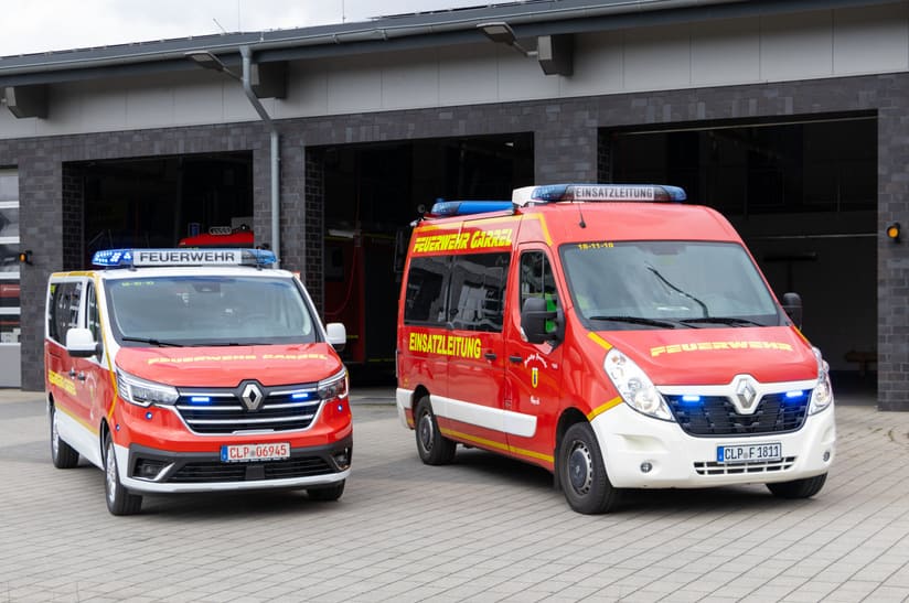 Master und Trafic von Renault Trucks mit Feuerwehraufbau