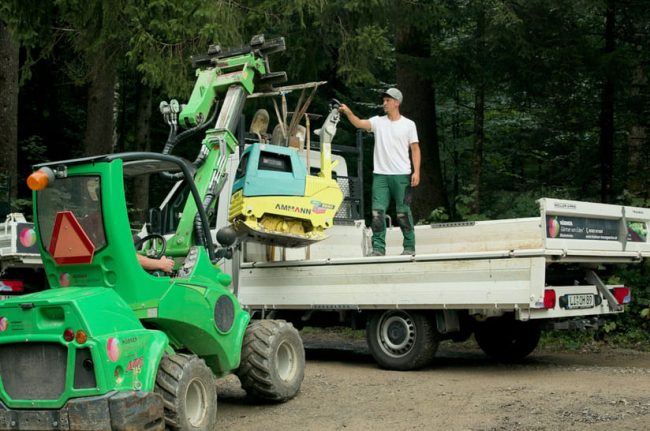 Dreiseitenkipper Trigenius von Meiller im Einsatz