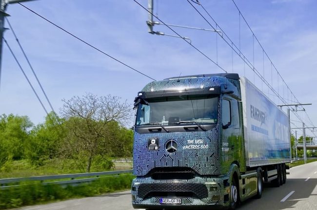 das Bild zeigt einen eActros 600