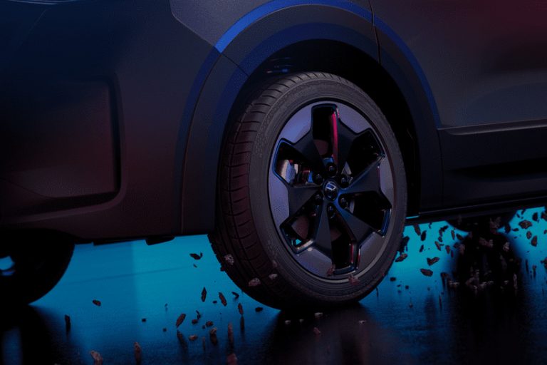 bounce 4K (0-00-03-07)_276516181 (web) Die neue PanAmericana-Serienfelge „Indianapolis“ ist das erste 19-Zoll-Leichtmetallrad in der Geschichte der Transporter-Baureihe von Volkswagen Nutzfahrzeuge.