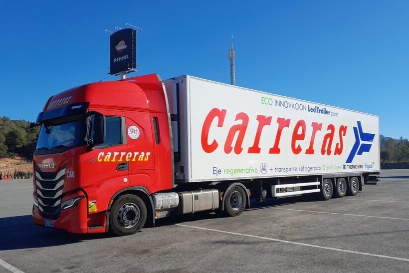Emissionen und Kraftstoffverbrauch gesenkt: Logistikgruppe Carreras senkt erfolgreich Emissionen und Kraftstoffverbrauch beim Transport mit selbst aufladendem Thermo King-Trailer-Kältesystem