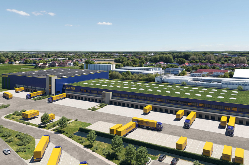 Der geplante Dachser-Standort in Ingolstadt
