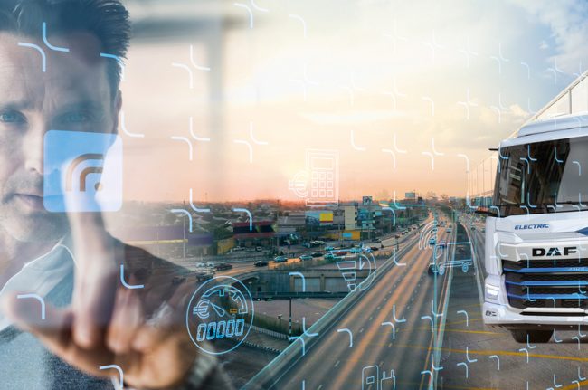 Neue Online-Flottenmanagement-Plattform: DAF stellt PACCAR Connect vor. Paccar Connect Visual mit DAF XD Electric