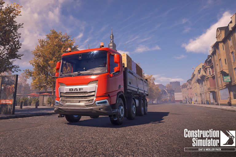 Construction Simulator Online auf Achse: Im Spiel „Construction Simulator“ können alle, die möchten, nun die robusten DAF-Baufahrzeuge der neuen Generation in angesagten Computerspiel für die Plattformen PC, XBOX und Playstation.