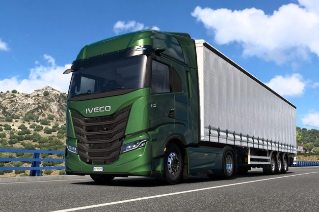 Spielend Lkw fahren: Der Iveco S-WAY gibt sein Debüt im „Euro Truck Simulator 2“ vom Hersteller SCS Software.