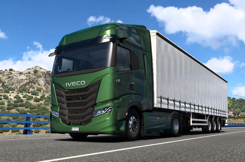 Spielend Lkw fahren: Der Iveco S-WAY gibt sein Debüt im „Euro Truck Simulator 2“ vom Hersteller SCS Software.