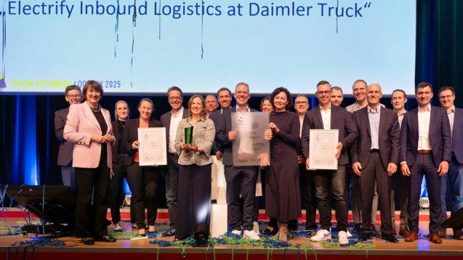 Elektrifizierung des Anlieferverkehrs: Daimler Truck gewinnt VDA-Logistik-Award 2025: Erster Platz für Projekt „Electrify Inbound Logistics“