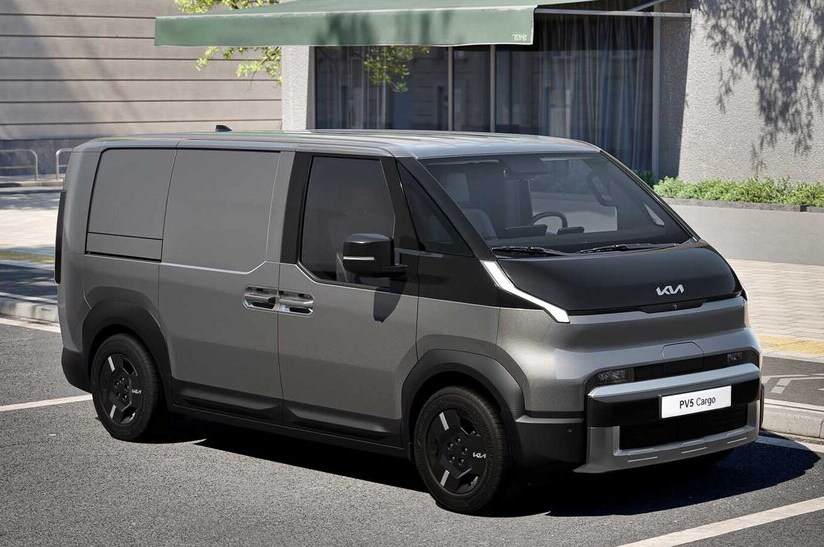 Kia_PV5_Cargo_01_LoRes So sieht's aus: Die Kia Corporation hat im Vorfeld des Kia EV Day 2025, der am 24. Februar in spanischen Tarragona stattfinden wird, jetzt das Design der neuen Modelle PV5 Passenger und PV5 Cargo enthüllt.