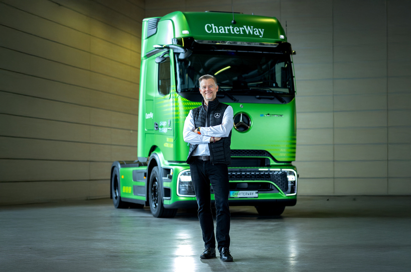 Angebot für nachhaltigen Verkehr: CharterWay erweitert sein Mietportfolio um den vollelektrischen Mercedes-Benz eActros 600