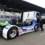 Jochen Hahns Truck wird auf den Start vorbereitet.