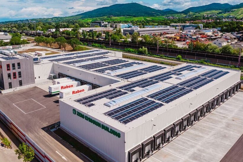 Raben_Group_Logistik in Baden_Baden Nachhaltigkeit als Unternehmensphilosophie: Raben Group Germany feiert Eröffnung des Zero-Emission-Logistikzentrums in Baden-Baden.