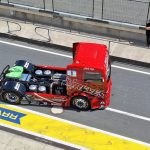 Der Race Truck von Norbert Kiss geht zum Training auf die Strecke.