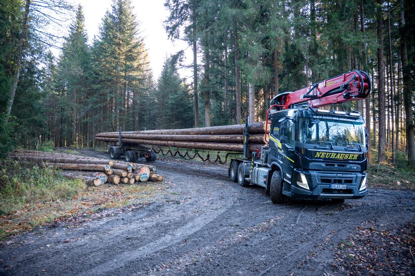 02 DOLL Langholzzug bei Holztransporte Neuhauser im Allgäu, Bildquelle DOLL TimTech