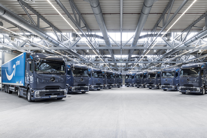 Amazon bringt mehr als 50 Mercedes-Benz eActros 600 auf deutsche Straßen Amazon to receive more than 50 Mercedes-Benz eActros 600 electric trucks in Germany