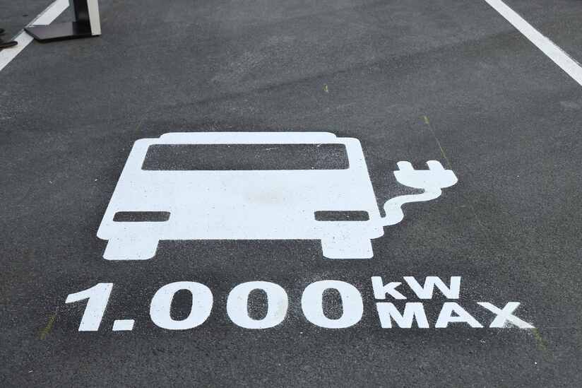 E-Truck laden mit einer Million Watt